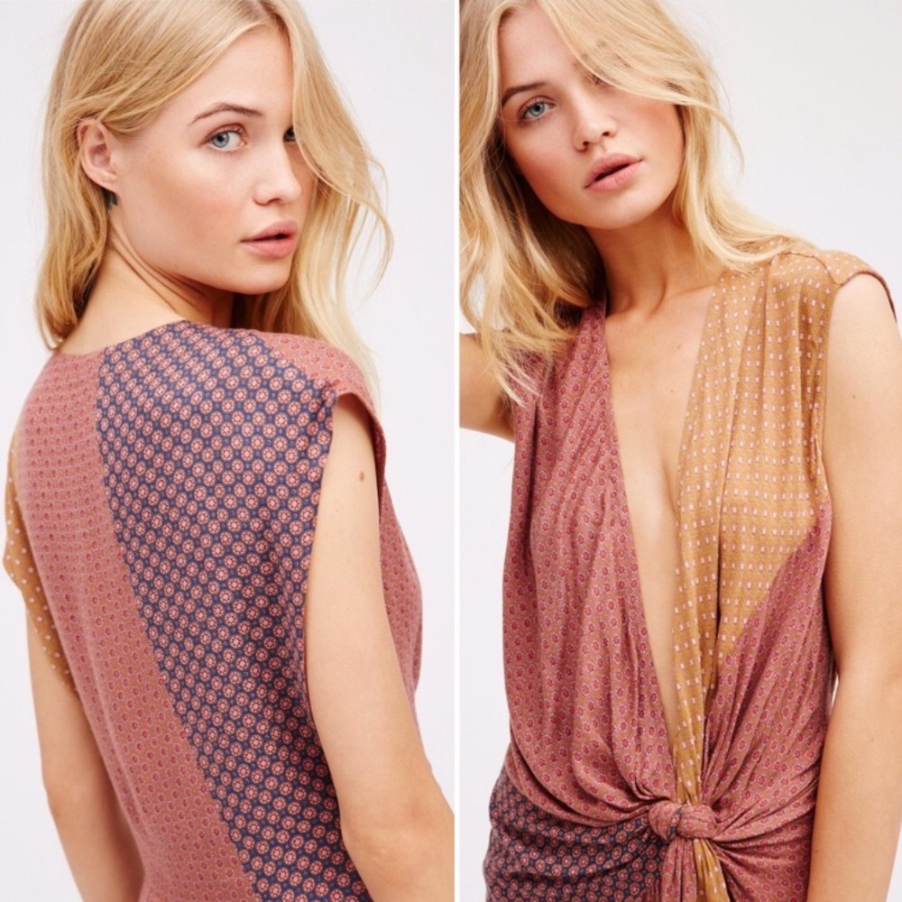 Free People New Romantics BOHO Saville Row Cottagecore Midi Dress Size 2 - Picture 3 of 16